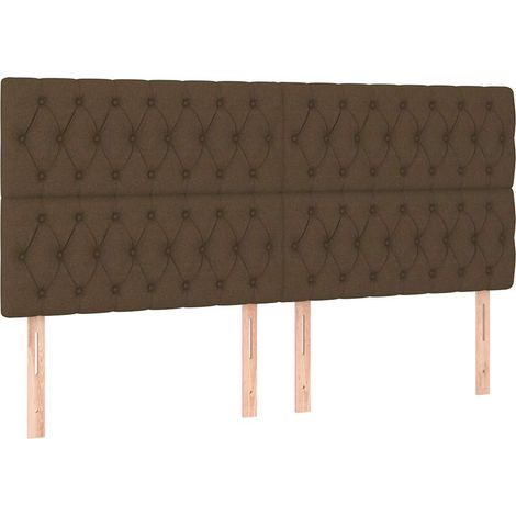 Maison Exclusive - Cabecero de cama marrón oscuro 180x7x118/128 c (1/5)