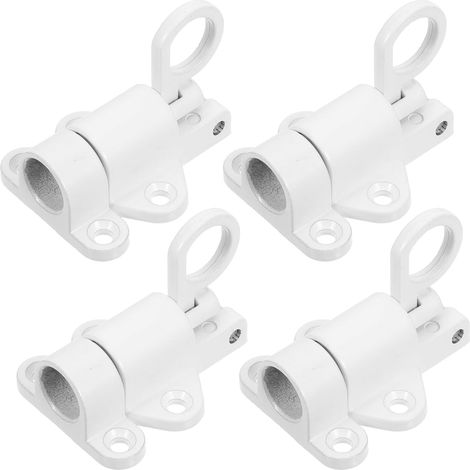 Loquet Automatique en Alliage D’aluminium Blanc, Lot de 4 Pièces (1/5)