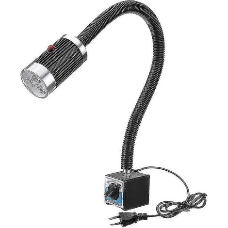 Lampe de machine LED étanche 9 W flexible avec base magnétique - tour CNC (1/5)