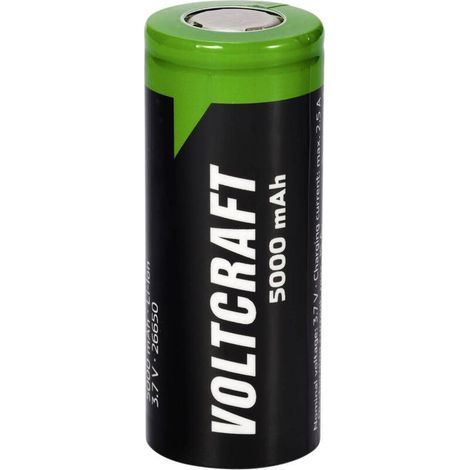 [NEUWERTIG] B-Ware Voltcraft Spezial-Akku VC-26650 Lithium 3.7V 5000mAh Flat-Top Akku (1/2)
