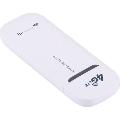 Clé 4G USB Clé Wifi Modem Sans-Fil 150 Mbps Emplacement Micro SD Blanc + SD 32Go (1/4)