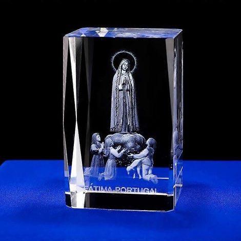 Cadeaux religieux en cristal gravé au laser 3D, cube de cristal brillant, boule de cristal (A2)