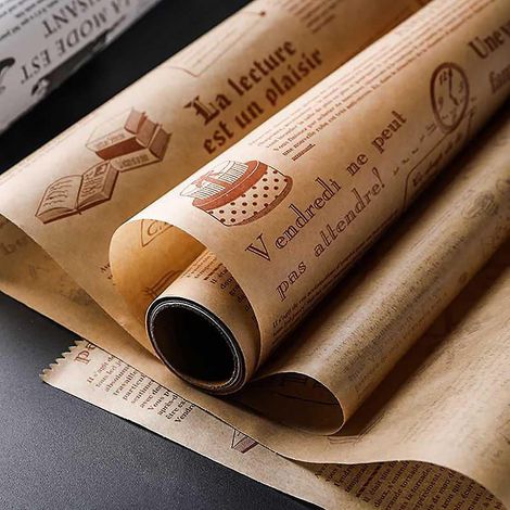 Professionelles Backpapier für Backöfen und Gebäck, fettdichtes Pergamentpapier, ölbeständiger Papierblock (1/4)