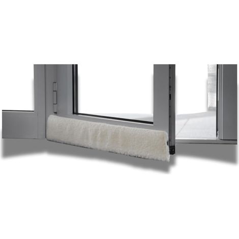 Boudin de Porte 90 cm - Naturel - 100% Laine Vierge - Coupe-Vent - Boudin de Traction (1/5)