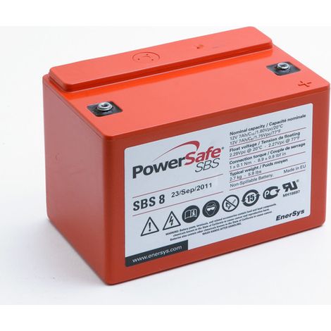 Enersys - Batterie plomb pur Powersafe SBS8 12V 7Ah M4-F (1/3)