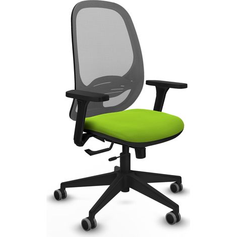 Silla de oficina piqueras y crespo Cilanco cuero sintético gris pistacho (1/2)