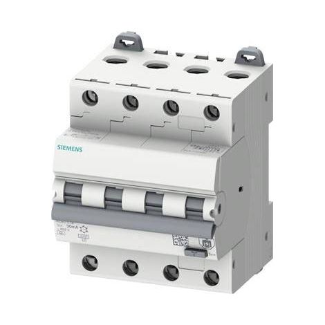 Siemens 5SU13466FP16 Interrupteur différentiel/Disjoncteur de protection Taille du fusible = 3 4 pôles 16 A 0.03 A