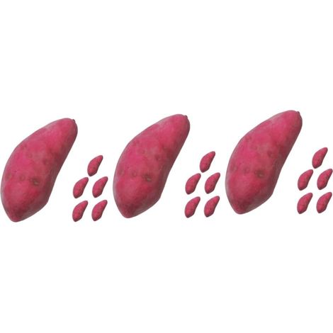 18pièces Modèles De Patates Douces Artificielles Mousse Décorations Réalistes pour Photographie Et Intérieur Accessoires Multifuntionnels