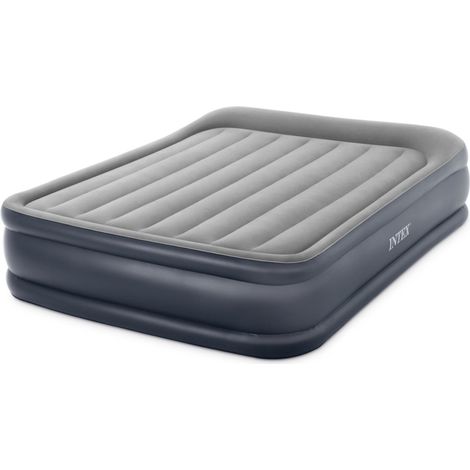 Intex 64136 Materasso Matrimoniale Dura-Beam Gonfiabile con Pompa 152x203x42 cm