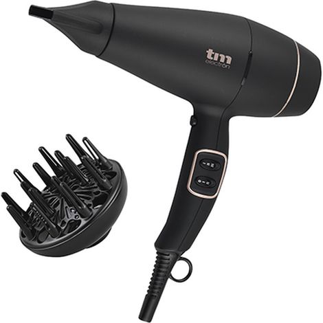 tm-electron Asciugacapelli Professionale 1800-2200 W con Diffusore (1/5)