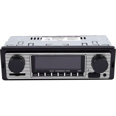 Vintage Style Bluetooth Car Radio, MP3 Player, Stereo System with USB and AUX Connection, Vintage Car Radio Audio (1/5)