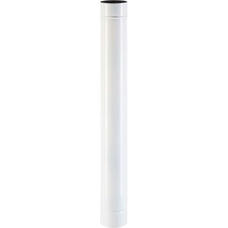 TUBO SMALTATO PER STUFE cm 100 ø 12 bianco EUROPROFIL