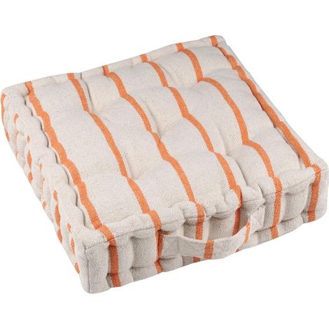 Coussin de sol 45 x 45 cm St Tropez corail