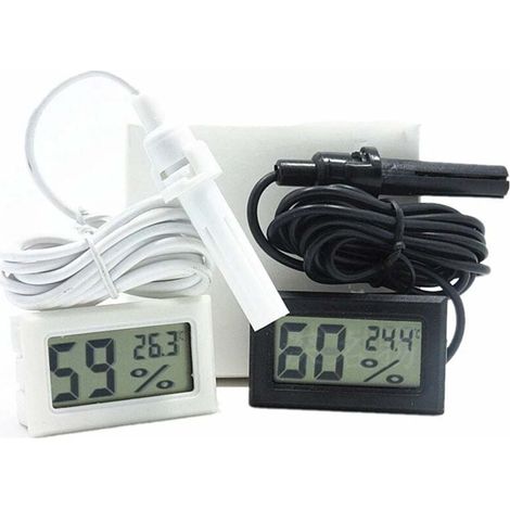 Capteur Numérique Mini Ruche Thermomètre Hygromètre Compteur Électronique Apiculture Noir Blanc (1/4)