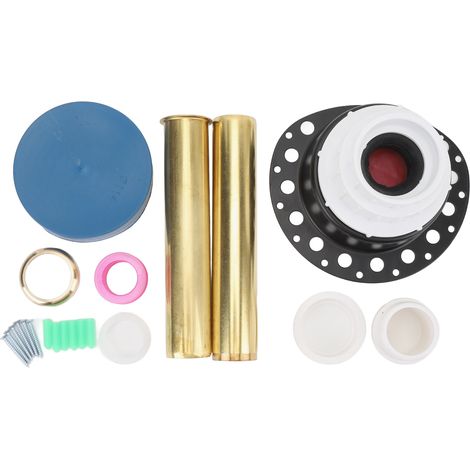 Drain de baignoire autoportant brut en kit, baignoire avec adaptateur ABS et tuyau en laiton pour montage au sol (1/5)