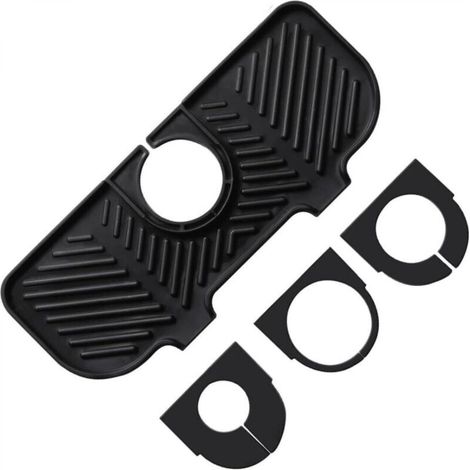 Tapis anti-goutte en silicone pour robinet d'évier, protection anti-éclaboussures pour robinet d'évier, plateau anti-goutte pour poignée de robinet