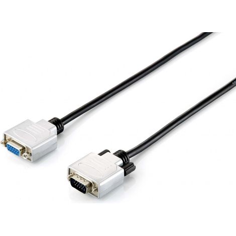 CABLE ALARGO SVGA EQUIP 3COAX MACHO - HEMBRA 10M CON FERRITAS CARCASA METALICA HQ 118854