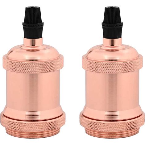 Douilles de lampe 2 pcs bronze or rose E27