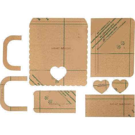 präzise Acryl-Schneideschablonen für Handtaschen, professionelle transparente Schablonen für Leder und DIY-Projekte (1/5)