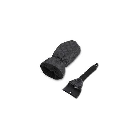 Grattoir à glace avec gant - Gant grattoir à glace imperméable et coupe-vent pour pare-brise de voiture - Gant déneigeur chaud et confortable avec poignée en mousse