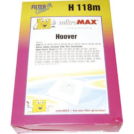 SACHET SACS X4 POUR ASPIRATEUR HOOVER