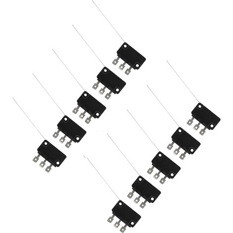 10 micro-interrupteurs normalement ouverts, à broches longues, adaptés aux interrupteurs électroniques et aux boutons de consoles de jeux. (1/5)