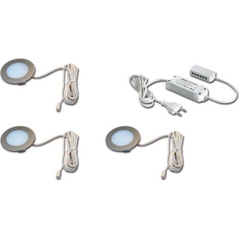 Hera 3er-Set LED-Einbauleuchte 3W ww Tr.24/15W 61056938002
