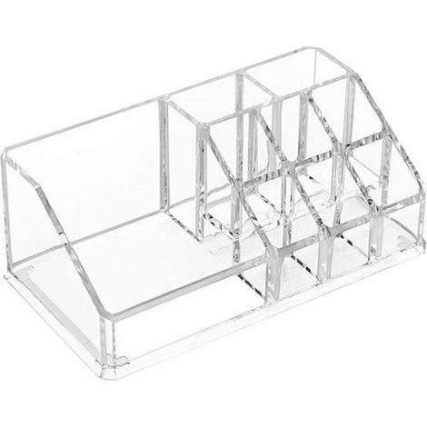 Présentoir de bureau transparent pour cosmétiques, boîte de présentation pour rouges à lèvres et poudres compactes (1/5)