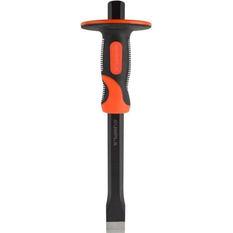 Flachmeißel 300mm mit Handschutz, 18mm Klingenbreite, Chrom-Vanadium, für Fliesen, Beton (1/5)