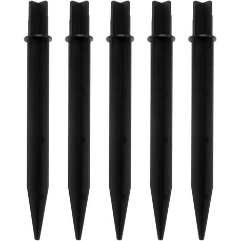 10 Pack Plastic Solar Lights - Solar Powered - Quick Installation for Garden and Pathway Lighting - Weather Resistant (1/4)