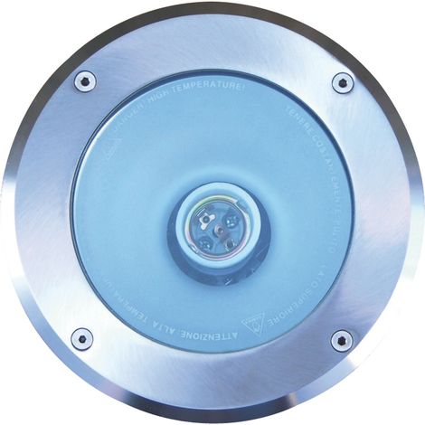 Lampade da incasso Ortigia in acciaio inox con vetro infrangibile - Ø11 cm - attacco GU10 (1/5)