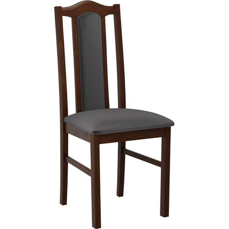 Silla Victorville 144, Nuez, 97x43x40cm, Tapiz, De madera, Madera, Muebles ya montados (1/4)