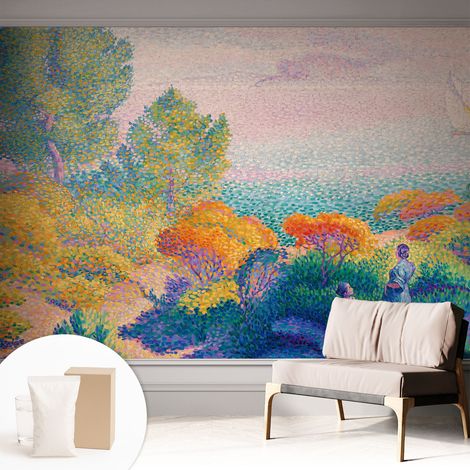 Papier peint intissé avec imprimé installation simple qualité excellente sans désordre - Colle incluse gratuite Paysage côtier 312x219 cm (1/5)