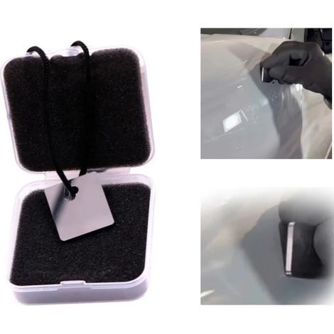 (1 pièce) Grattoir de polissage pour voiture : élimination des taches de peinture, nettoyage des films et des salissures, outil pour enlever la poussière et le vernis affaissé. (1/5)