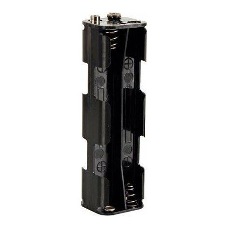 BH382B Support de pile 8x LR6 (AA) raccordement par empreinte pile 9V (L x l x H) 108.5 x 31.5 x 29.5 mm V44352 (1/4)