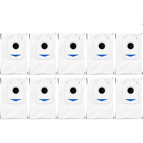 10 Packungen kompatibles Zubehör, Verbrauchsmaterialien, Aktivkohle und sterile Staubbeutel für den Ecovacs T30PRO/MAX Saugroboter. (1/4)