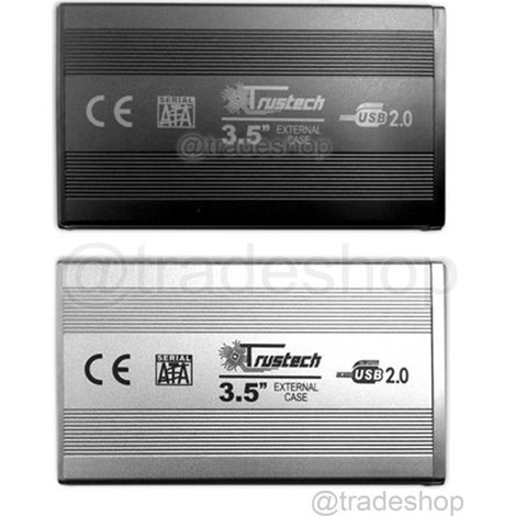 TrAdE Shop Traesio - Box Esterno Case Supporto Adattatore Per Hhd Hard Disk Da 3,5" Sata Usb 2.0 - (1/3)