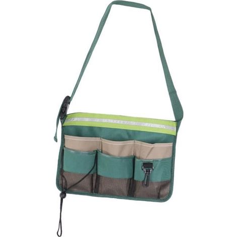 (vert)Sac de ceinture pour outils de jardinage - MAGIDEAL - Vert - 8 poches - Tissu 600D oxford - Mixte (1/4)