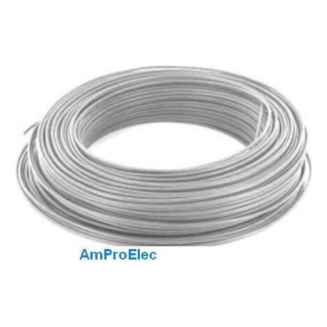 Fil électrique souple HO5/7-VK 0,5-0,75-1-1,5-2,5 mm² 5-10-15-20 m 12 Couleurs  Section: 0,75 mm² - Couleur: Blanc - Longueur: 10 Mètres