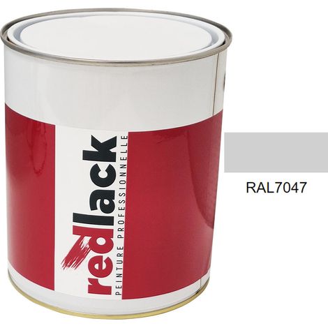 Bidon 3L Peinture – RAL 7047 – Telegris 4 – Satiné – multisupport – Redlack