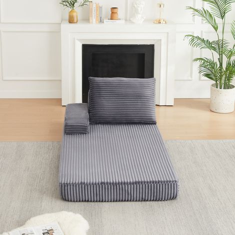 Canapé modulable en tissu gris 211,5 cm HAVRYA (1/5)