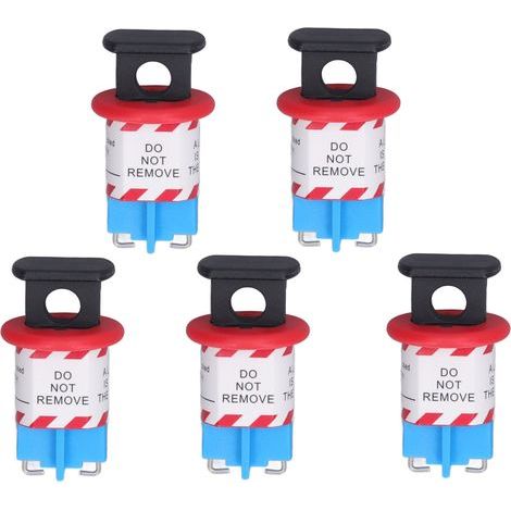 Goupille de verrouillage de disjoncteur électrique, 5 pièces, serrure d'isolation Miniature vers l'intérieur pour zone d'isolation de puissance industrielle (1/5)