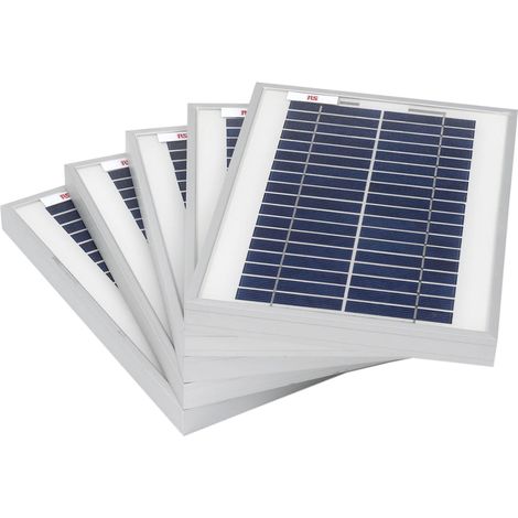 Panneau solaire, puissance 5W ( Prix pour Paquet de 5 ) (1/3)