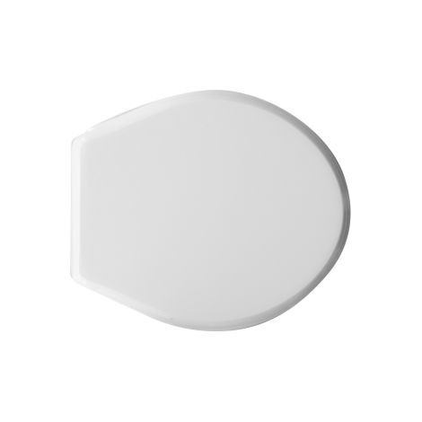Abattant WC pour vase Cesame Mithos 40-45 x 38,3 cm abattant WC blanc avec charnie'res re'glables en fonte de bois