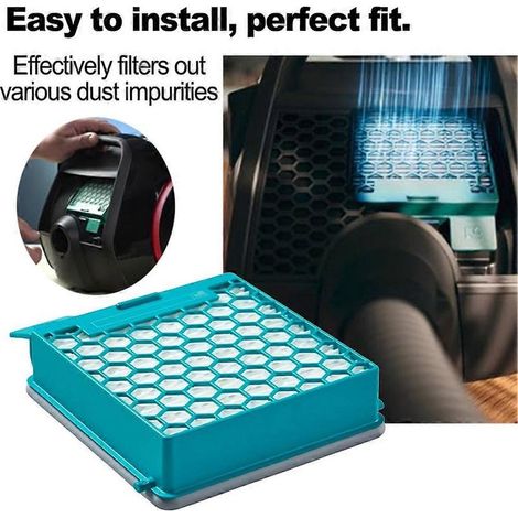 Lot de 5 filtres pour aspirateur Miele Boost CX1 - Pièces détachées - Filtre AirClean SF-HY 60 pour poussières fines - Filtre hygiénique