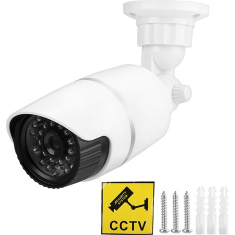 1 Caméra factice, LED rouge clignotante, intérieur extérieur, simulation réaliste, centres commerciaux (1/5)