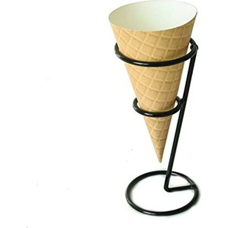 Support de cône de crème glacée Support en métal noir pour cônes de crème glacée Snow Cone Sushi Hand Roll Popcorn Sweet Salty (type 1) (1/5)
