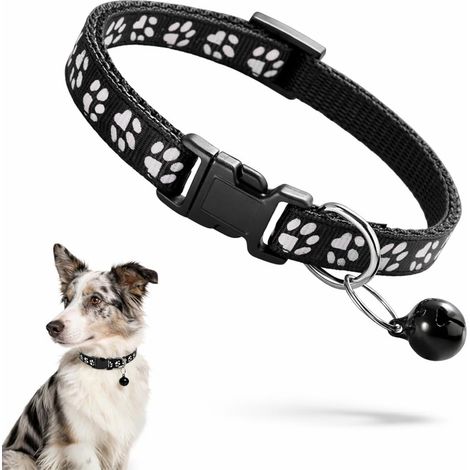 Collier pour Chat avec Clochette, Cordon Réglable pour Chat et Chien, Accessoire Sécurité pour Petit Chat et Chat Adulte (1/5)
