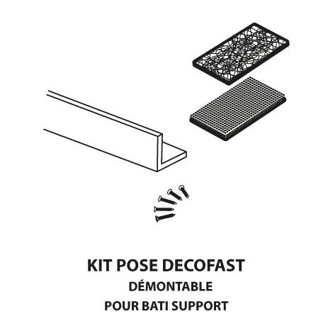 Kit de pose démontable Decofast habillage bâti-support - Lazer