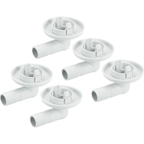 sourcing map Climatisateur Vidange Tuyau Connecteur 23mm 30mm Tube Coude Raccord Remplacement Pièce Accessoires pour Mini-Split Fenêtre AC, Beige Paquet de 5 (1/5)